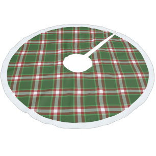 Groen wit roodrood lumberjack patroon kerstboom rok