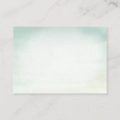 Groen Wit Rose Gissen Spel Baby shower Informatiekaartje (Achterkant)