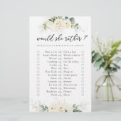 Groen Wit Roses Vrijgezellenfeest spel (Staand voorkant)