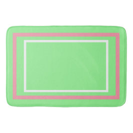 Groen Wit Roze Geometrische Badmat