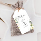 groen wit rozen bruiloft cadeau Label Cadeaulabel