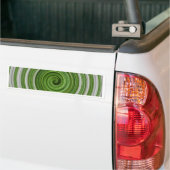 Groen-wit spiraalpatroon bumpersticker (Op Truck)