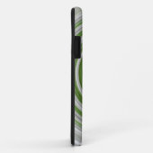 Groen-wit spiraalpatroon Case-Mate iPhone case (Achterkant/rechts)