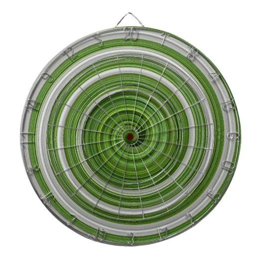 Groen-wit spiraalpatroon dartbord (Voorkant)