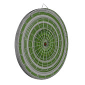 Groen-wit spiraalpatroon dartbord (Voorkant Links)