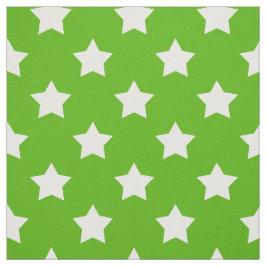 Groen Wit Sterren Patroon Decoratief Textiel Stof