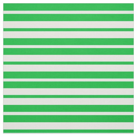 Groen Wit Streepjespatroonontwerp Stof (Swatch)