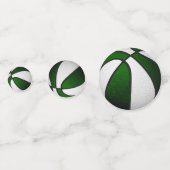 Groen Wit Team Kleuren Basketbal Party Confetti (Achterkanten)