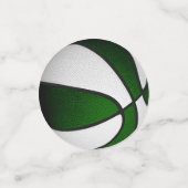 Groen Wit Team Kleuren Basketbal Party Confetti (Kleine voorkant)