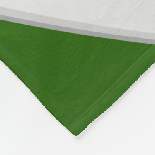 Groen Wit Team Kleuren Volleybal Atleet Naam Fleece Deken (Hoek)