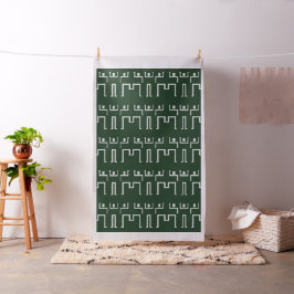 Groen wit tribaal Dance African Pattern Textile Stof