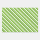 Groen Wit Vier Blad Patroon Custom Inpakpapier Vel (Voorkant 2)