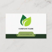 Groen Wit Visitekaartje (Achterkant)