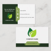 Groen Wit Visitekaartje (Voorkant / Achterkant)