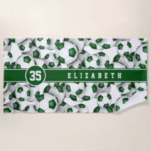 Groen wit voetbalteam kleuren sportpatroon