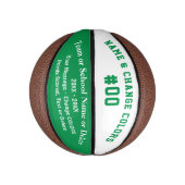 Groen, wit, volledig formaat of aangepaste mini-ba basketbal