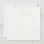 Groen Wit Waterverf Baby shower Save the Date (Achterkant)