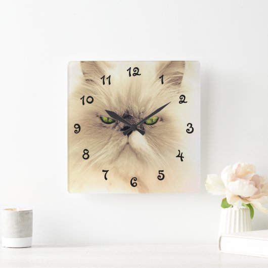 Groen wit, wit, perzisch vierkante klok (Huis)