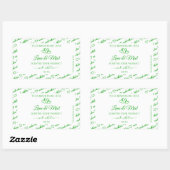 Groen Wit Woord Cloud Lijst Product Labels Hearts (Vel)