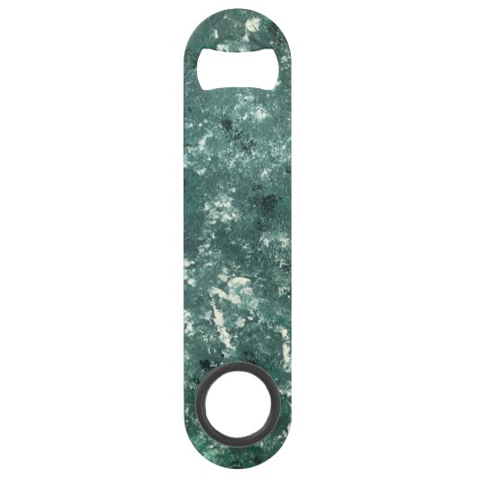 Groen Wit Zwart Roestvrij Staal Fles Opener Speed Flessenopener (Voorkant)