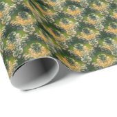 Groen Witte bloemen patroon St Patrick Cadeaupapier (Rol Hoek)