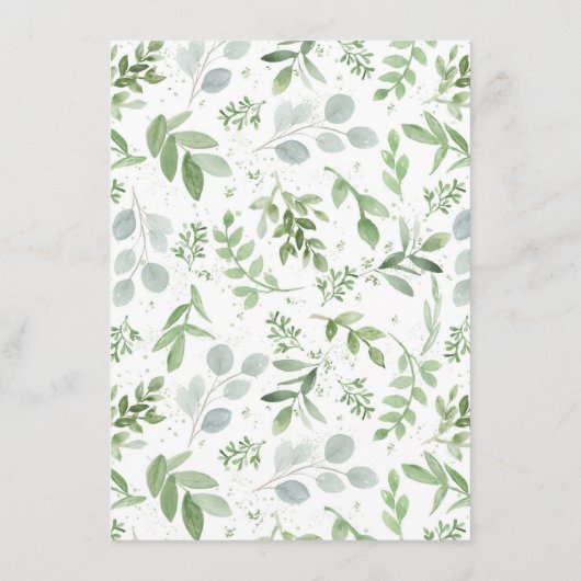 Groen & Witte Bloemen Wat is er op je telefoon spe Informatiekaartje (Achterkant)