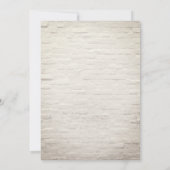 Groen Witte Brick Cirkel Huwelijk Kaart (Achterkant)