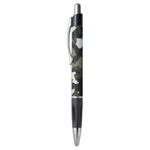 Groen Witte camouflage leger patroon Pen