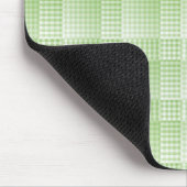 Groen Witte Checker Abstract Patroon Muismat (Hoek)