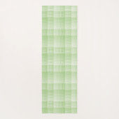 Groen Witte Checker Abstract Patroon Yogamat (Achterkant)