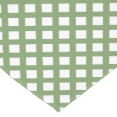 Groen Witte Checker Diamant Patroon Medium Tafelloper (Hoek)