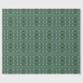 Groen Witte Computerprintplaatlijnen Cadeaupapier (Vlak)