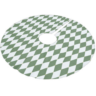 Groen Witte Diamant Kerstmis Kerstboom Rok