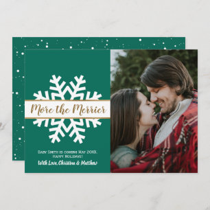 Groen-witte foto kerstbevruchting aankondiging