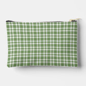 Groen Witte Geruite Patroon Klein Etui (Achterkant)
