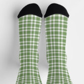 Groen Witte Geruite Patroon Sokken (Top)