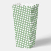 Groen & Witte Geruite Popcorn Favor Doos Bedankdoosjes (Achterkant)