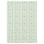 Groen Witte Geruite Strepen Tafelkleed (Voorkant)