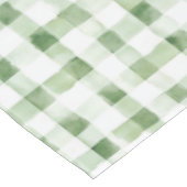 Groen Witte Geruite Strepen Tafelkleed (Gekanteld)