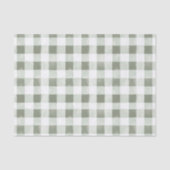 Groen Witte Geruite Strepen Verjaardag Tissuepapier (Voorkant)