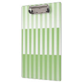 Groen Witte Gestreepte Patroon Klembord (Links)