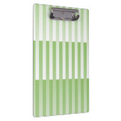 Groen Witte Gestreepte Patroon Klembord (Rechts)