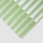 Groen Witte Gestreepte Patroon Tissuepapier (Detail)