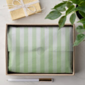 Groen Witte Gestreepte Patroon Tissuepapier (Geschenk)