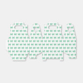 Groen-witte gingham boog patroon bedankdoosjes (Uitgevouwen)