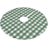 Groen Witte Gingham Kerstmis Kerstboom Rok (Gekanteld)