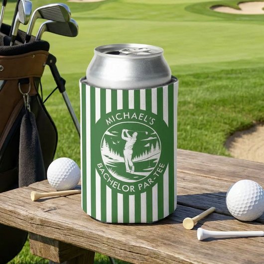 Groen & Witte Golf Bachelor Party Blikjeskoeler