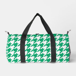 Groen-witte Houndstooth-controle Plunjezak