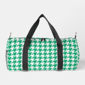 Groen-witte Houndstooth-controle Plunjezak (Achterkant)