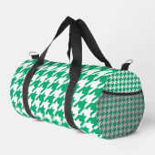 Groen-witte Houndstooth-controle Plunjezak (Rechterhoek)